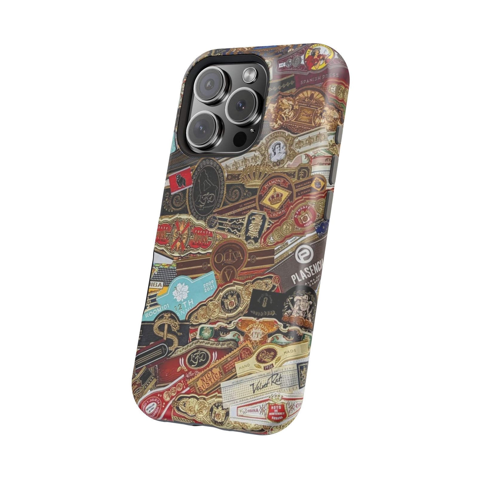 Cigar Band Collage Magnetic Impact-Resistant Phone Case - Image 188