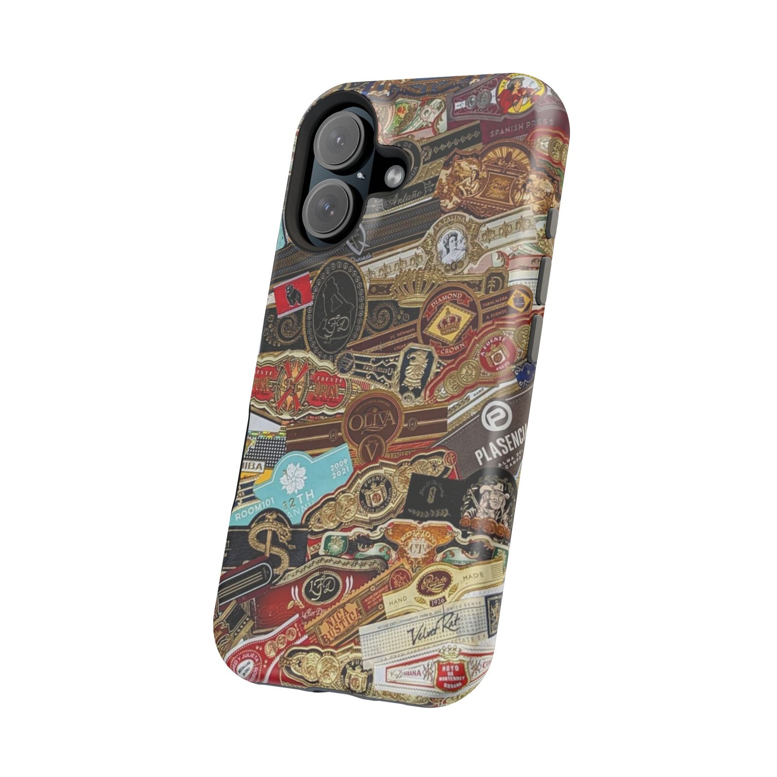 Cigar Band Collage Magnetic Impact-Resistant Phone Case - Image 144