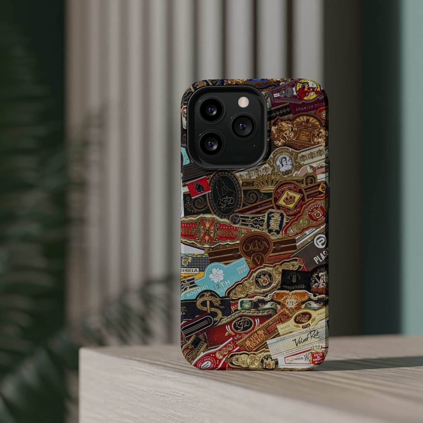 Cigar Band Collage Magnetic Impact-Resistant Phone Case - Image 80
