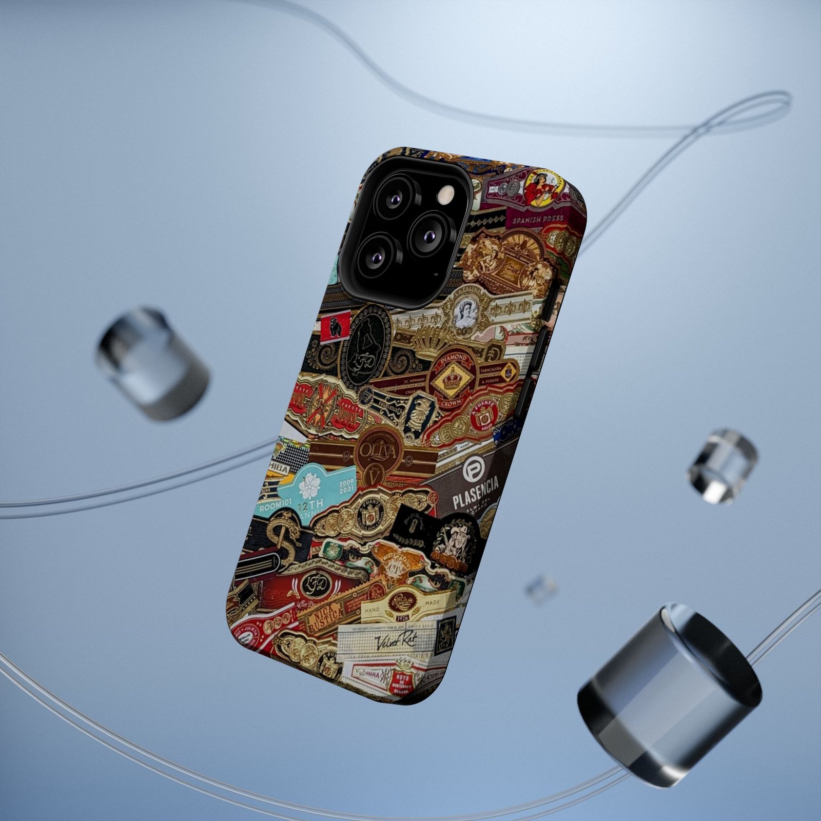 Cigar Band Collage Magnetic Impact-Resistant Phone Case - Image 76