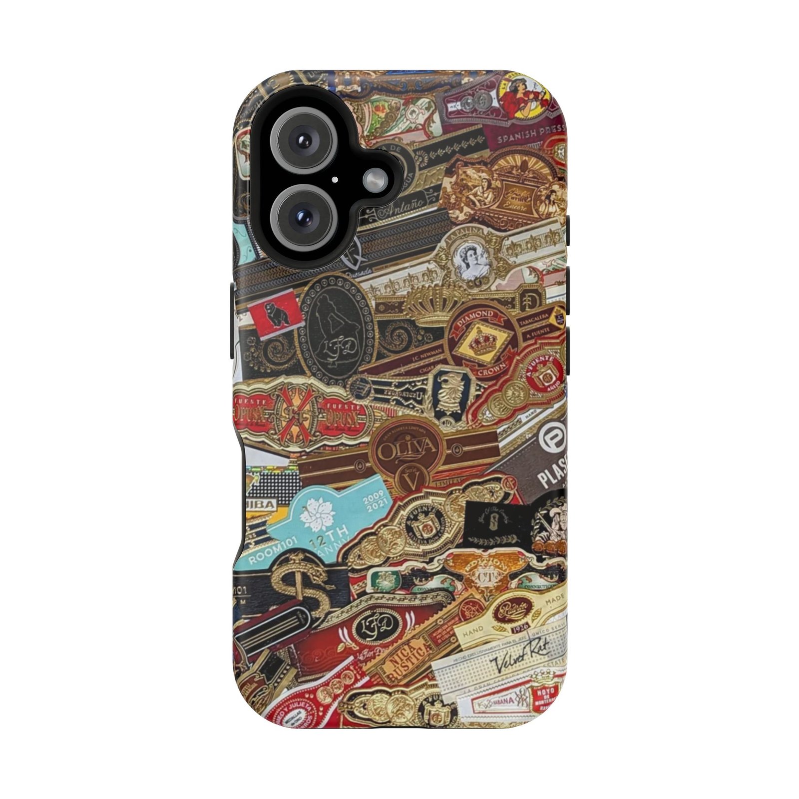 Cigar Band Collage Magnetic Impact-Resistant Phone Case - Image 143