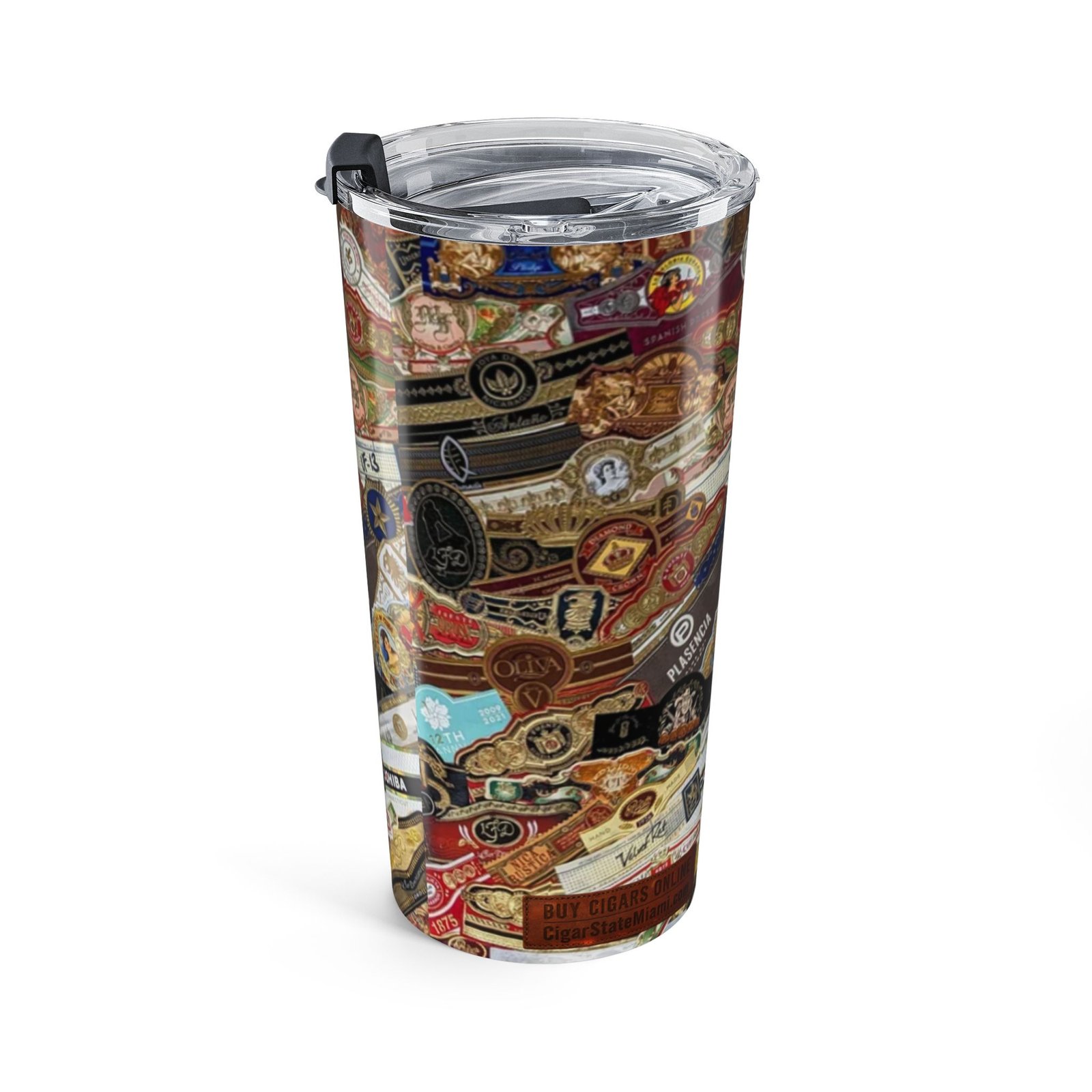 20oz Travel Tumbler — Vintage Patch & Badge Collage Insulated Cup - Image 4
