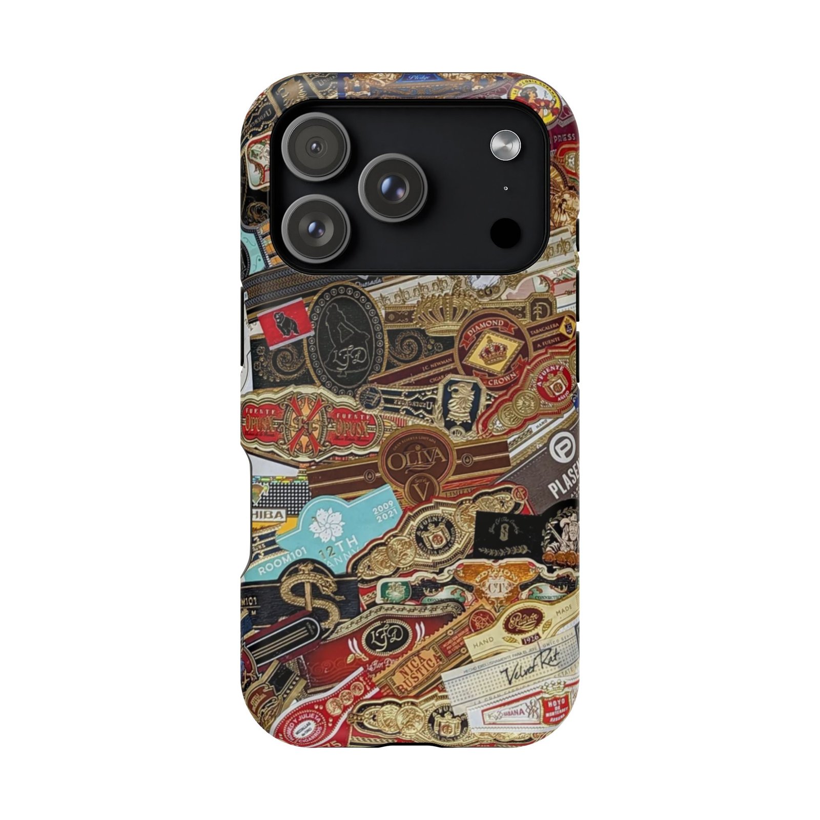 Cigar Band Collage Magnetic Impact-Resistant Phone Case - Image 214