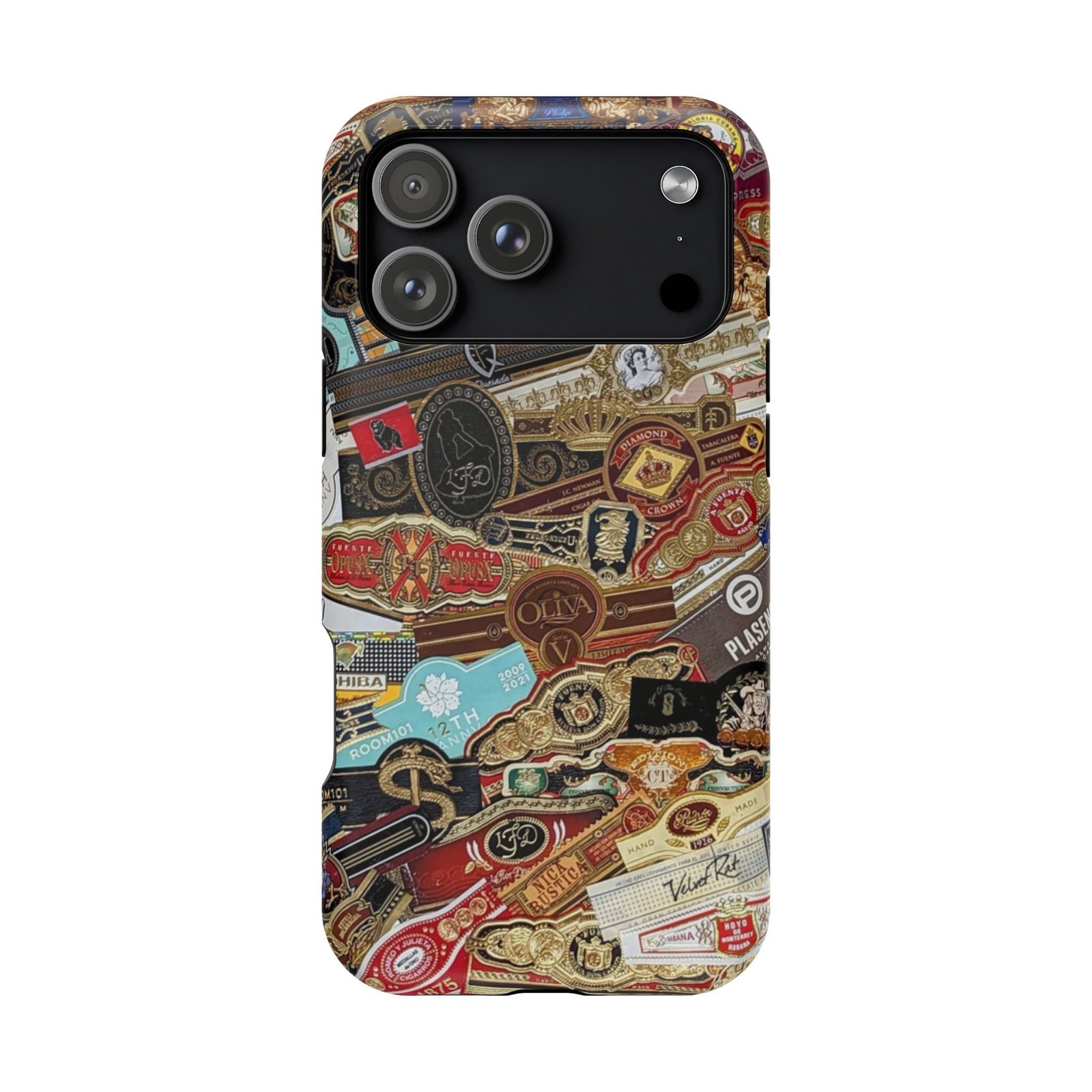 Cigar Band Collage Magnetic Impact-Resistant Phone Case - Image 216