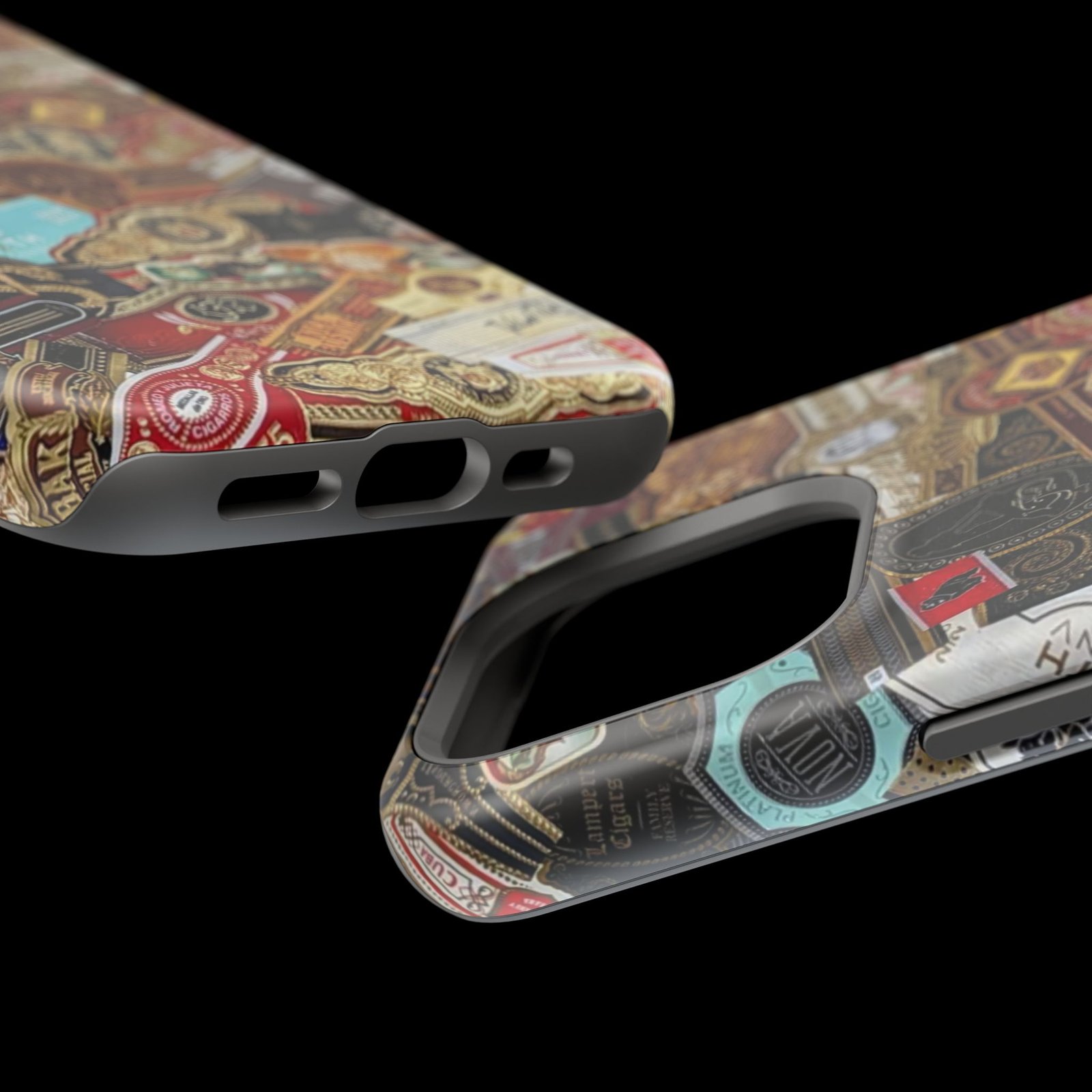 Cigar Band Collage Magnetic Impact-Resistant Phone Case - Image 109