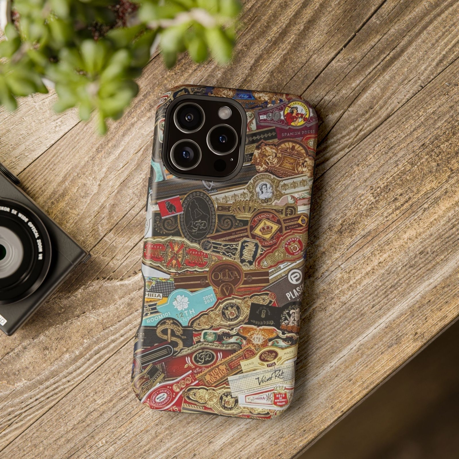 Cigar Band Collage Magnetic Impact-Resistant Phone Case - Image 208
