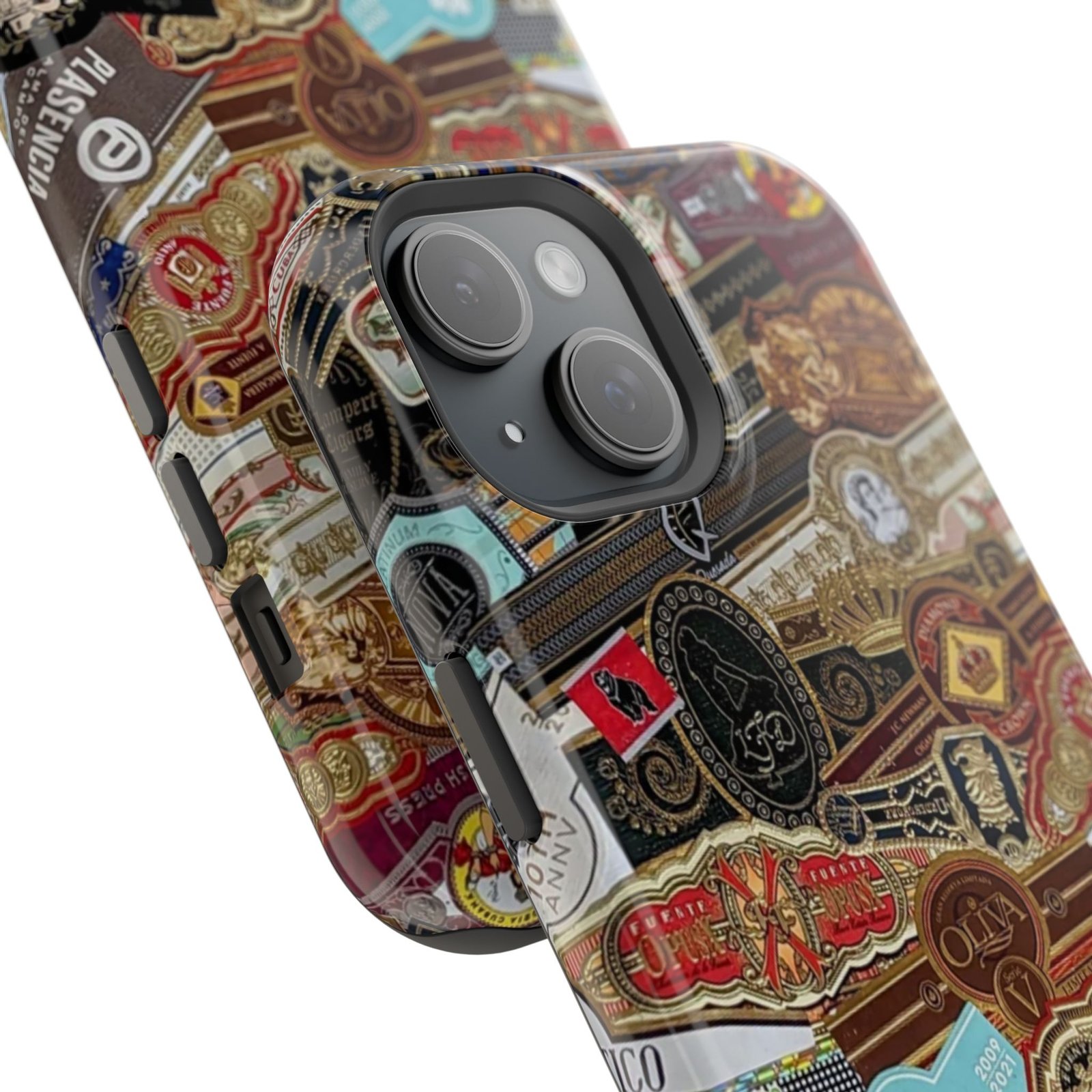 Cigar Band Collage Magnetic Impact-Resistant Phone Case - Image 93