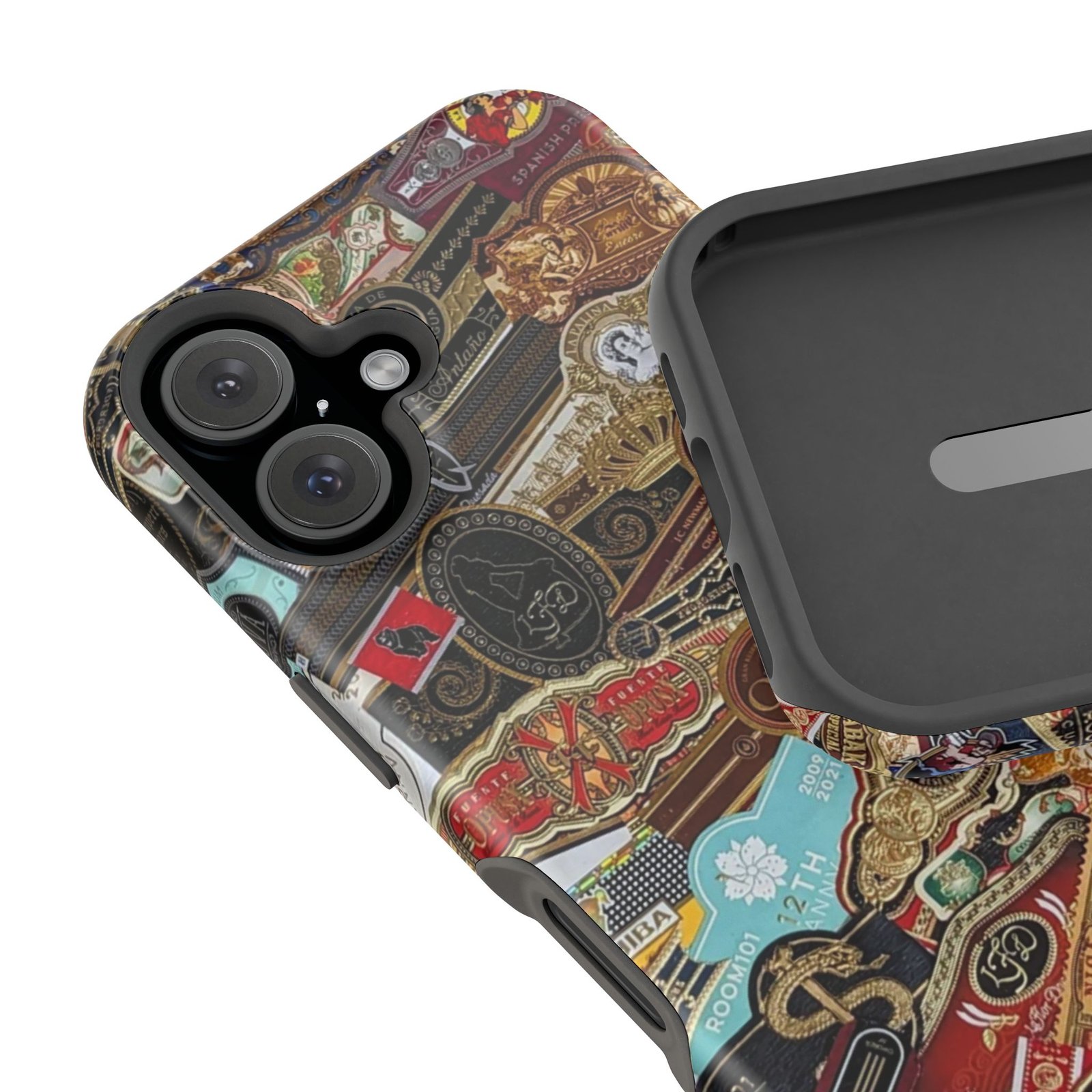 Cigar Band Collage Magnetic Impact-Resistant Phone Case - Image 151
