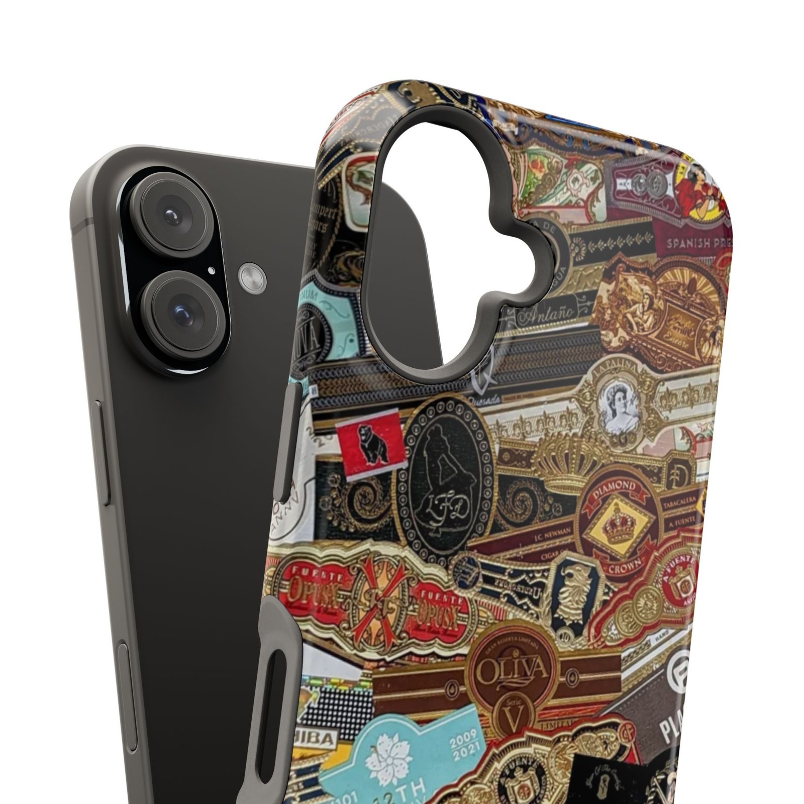 Cigar Band Collage Magnetic Impact-Resistant Phone Case - Image 139