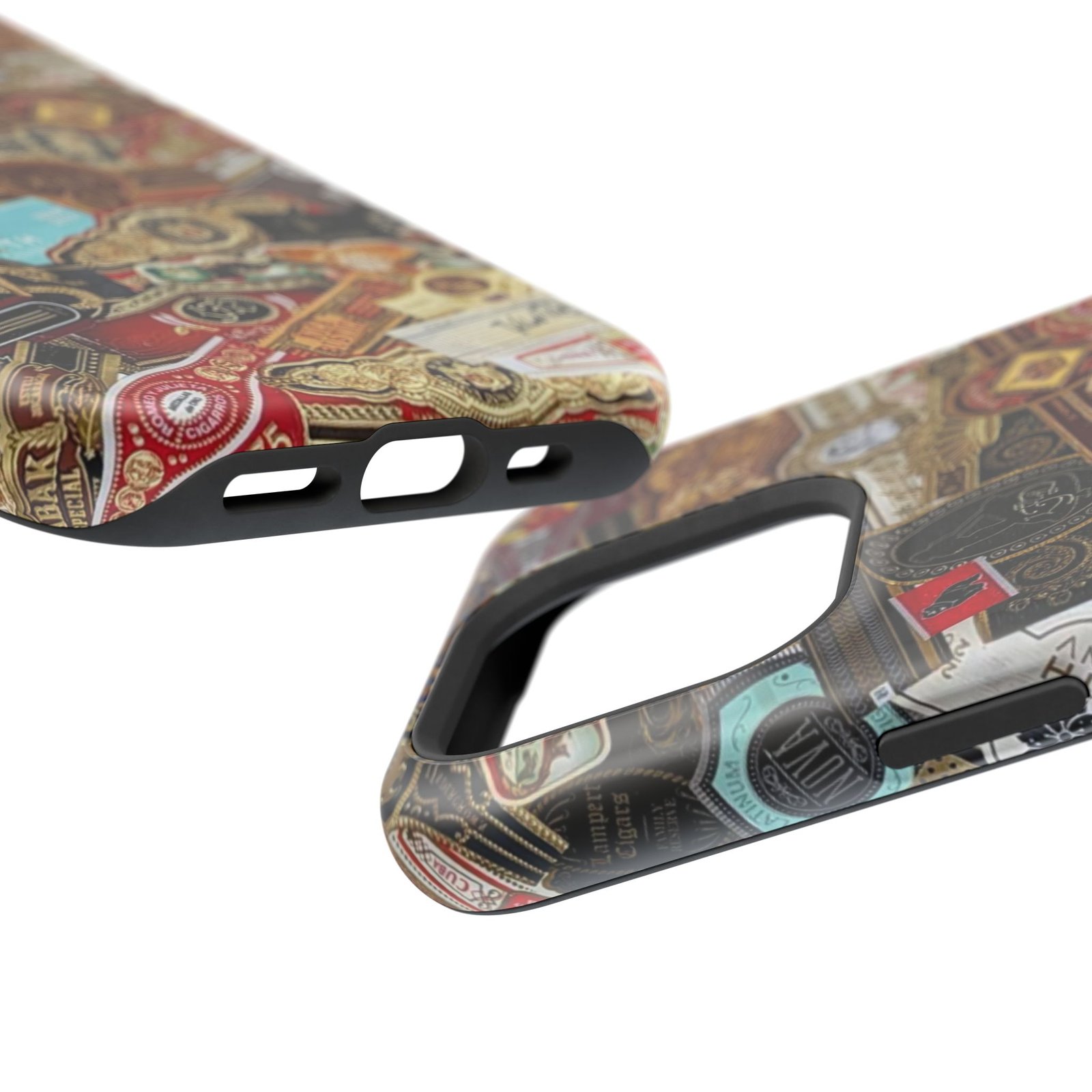 Cigar Band Collage Magnetic Impact-Resistant Phone Case - Image 190