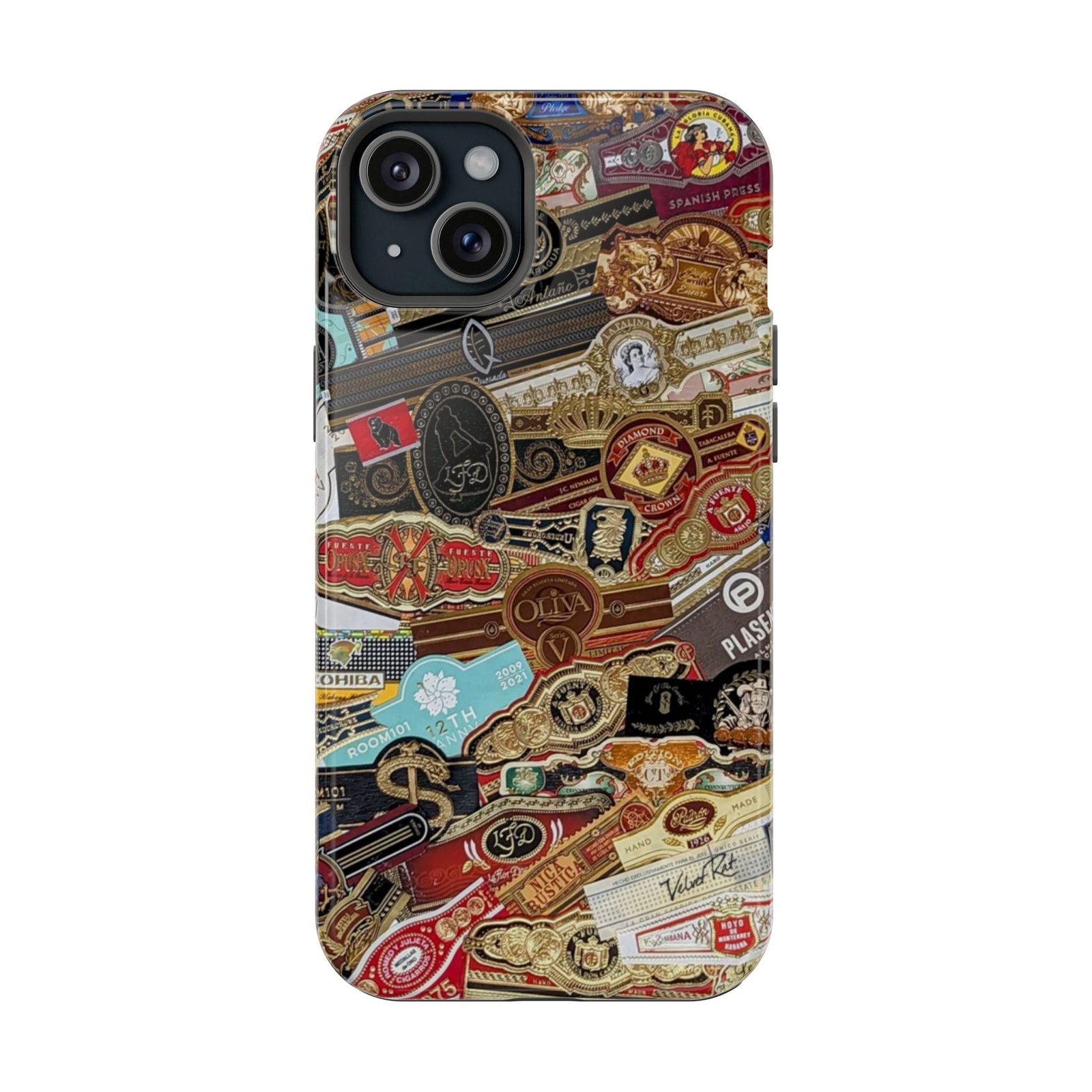 Cigar Band Collage Magnetic Impact-Resistant Phone Case - Image 112