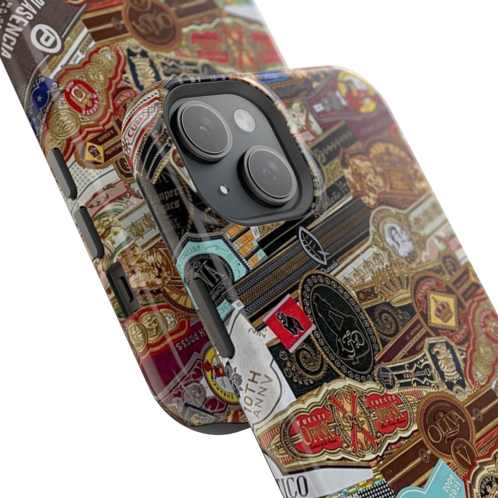 Cigar Band Collage Magnetic Impact-Resistant Phone Case - Image 113
