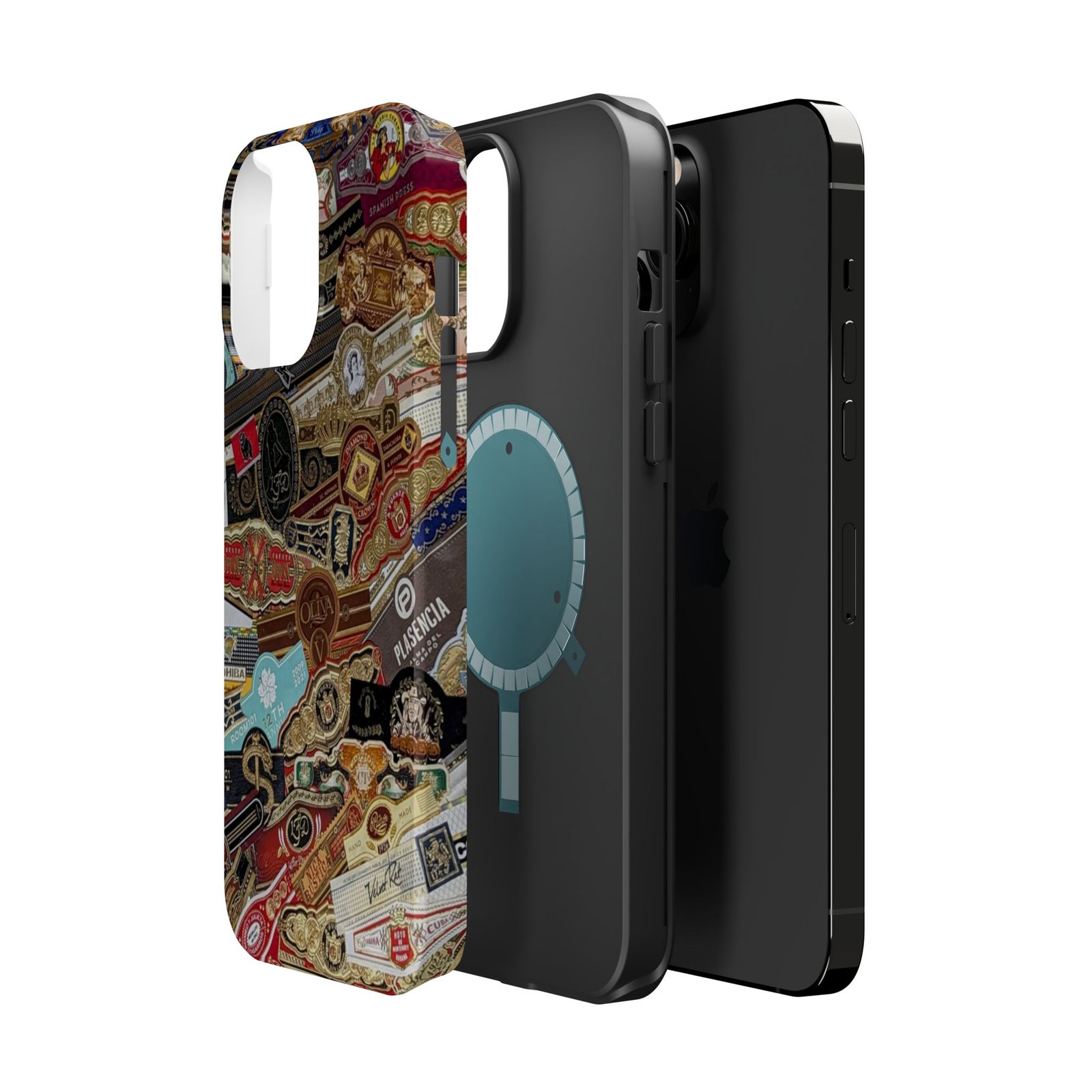 Cigar Band Collage Magnetic Impact-Resistant Phone Case - Image 83