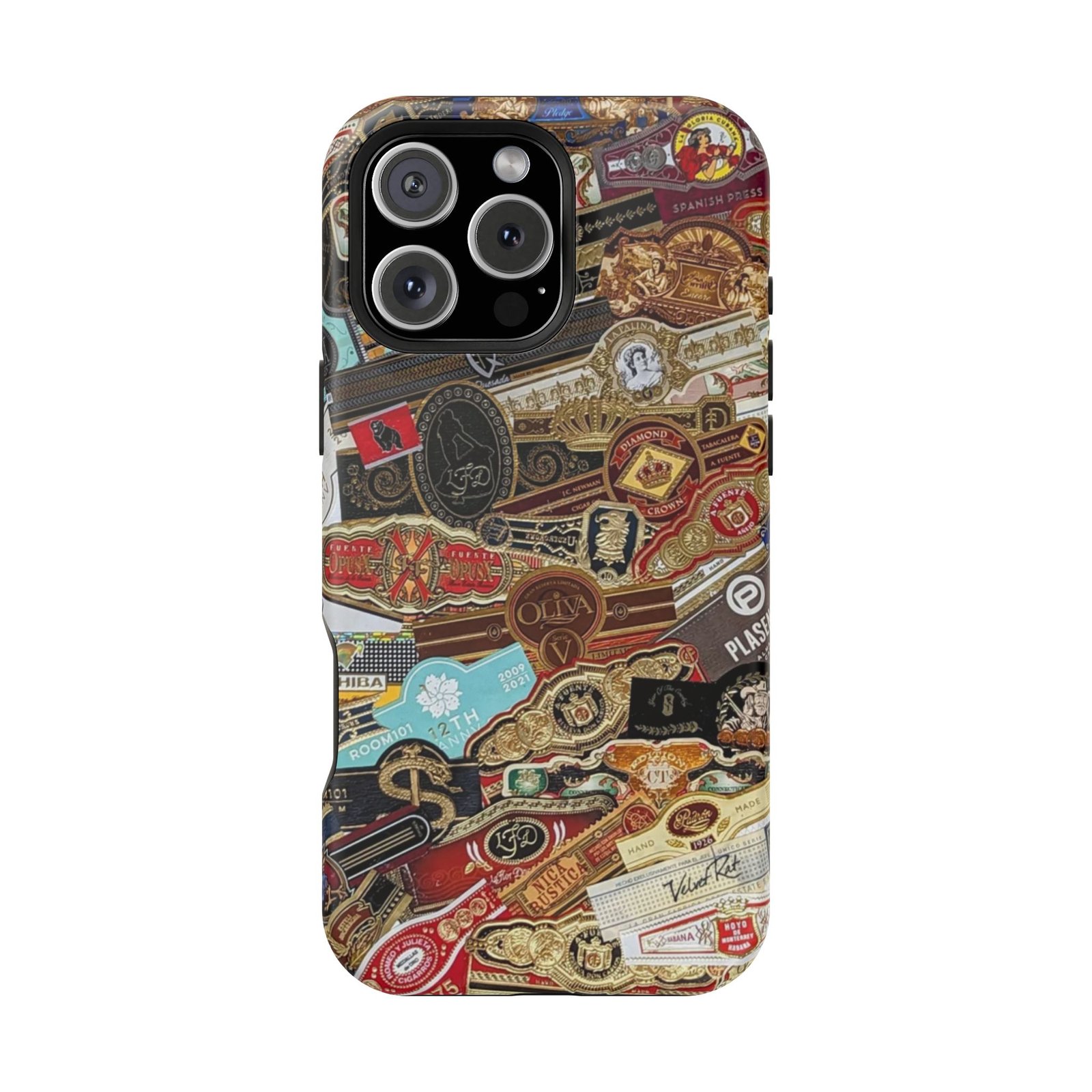 Cigar Band Collage Magnetic Impact-Resistant Phone Case - Image 198