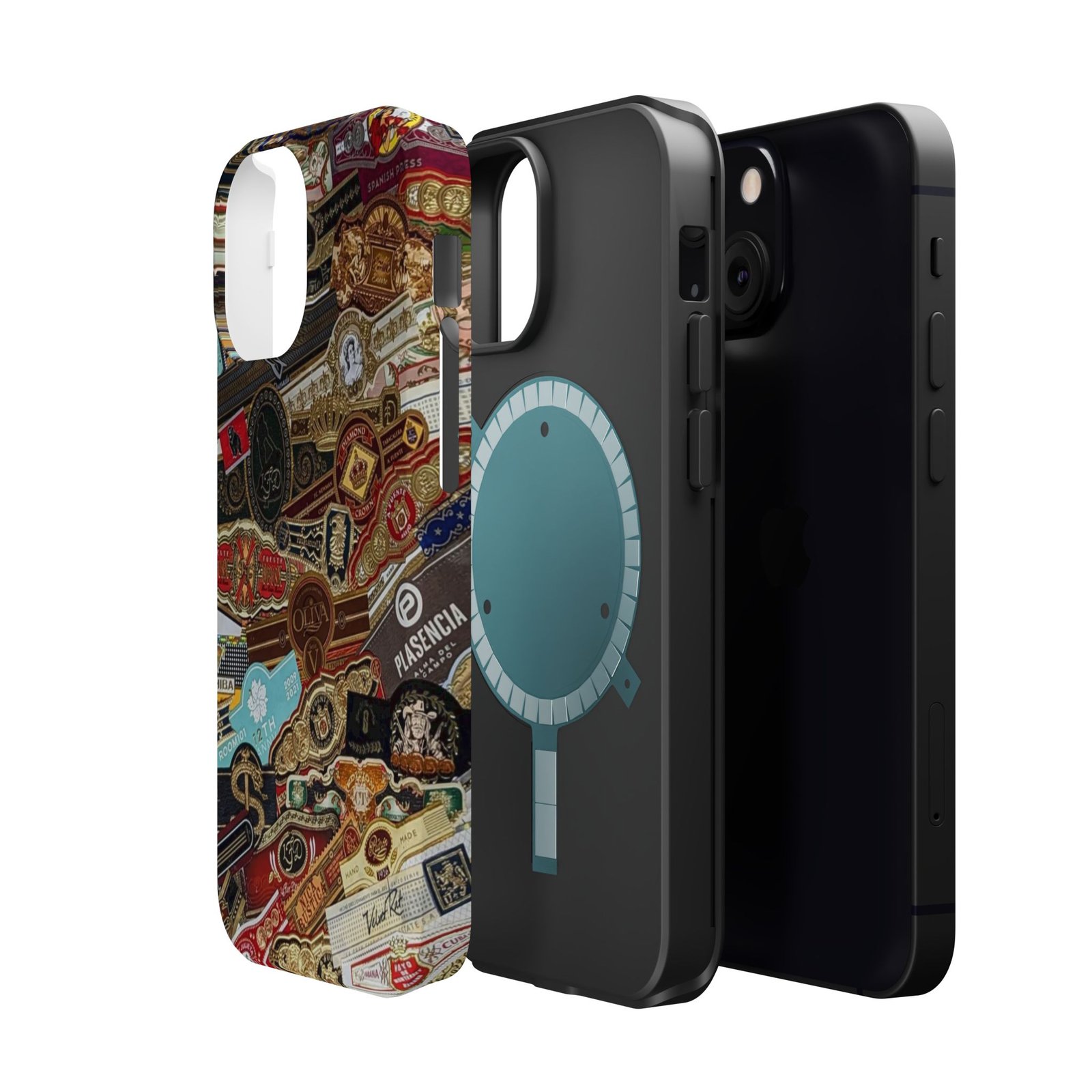 Cigar Band Collage Magnetic Impact-Resistant Phone Case - Image 68