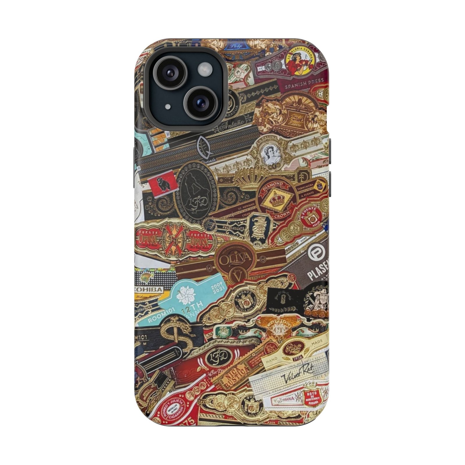 Cigar Band Collage Magnetic Impact-Resistant Phone Case - Image 117