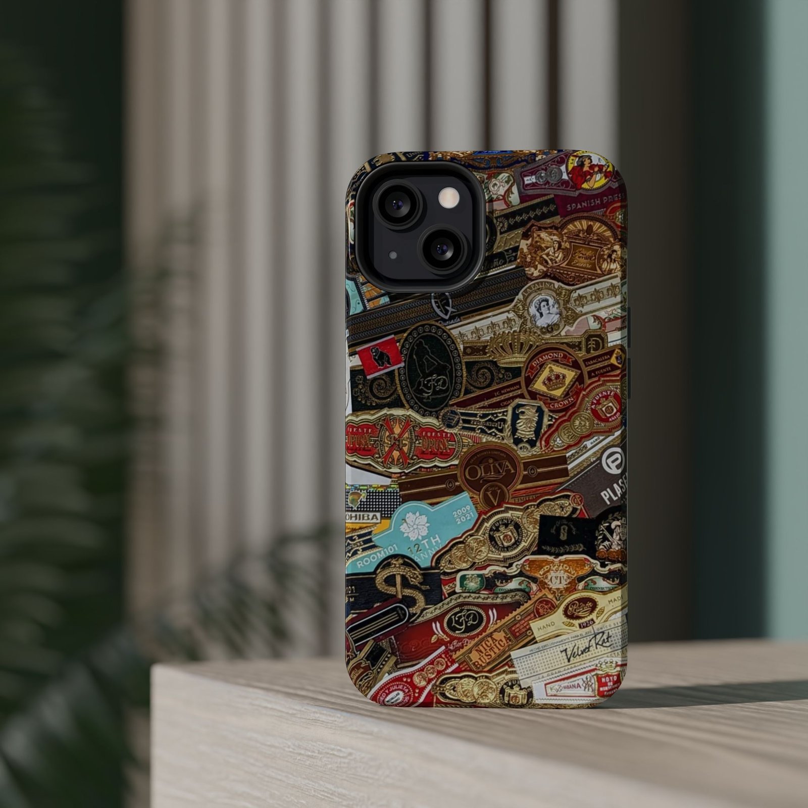 Cigar Band Collage Magnetic Impact-Resistant Phone Case - Image 55