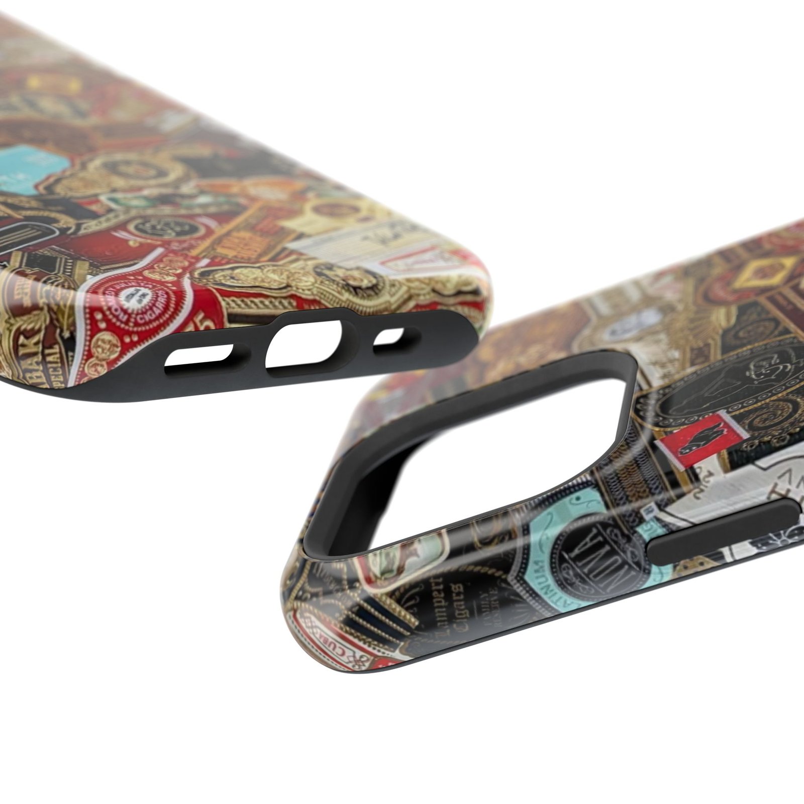Cigar Band Collage Magnetic Impact-Resistant Phone Case - Image 179