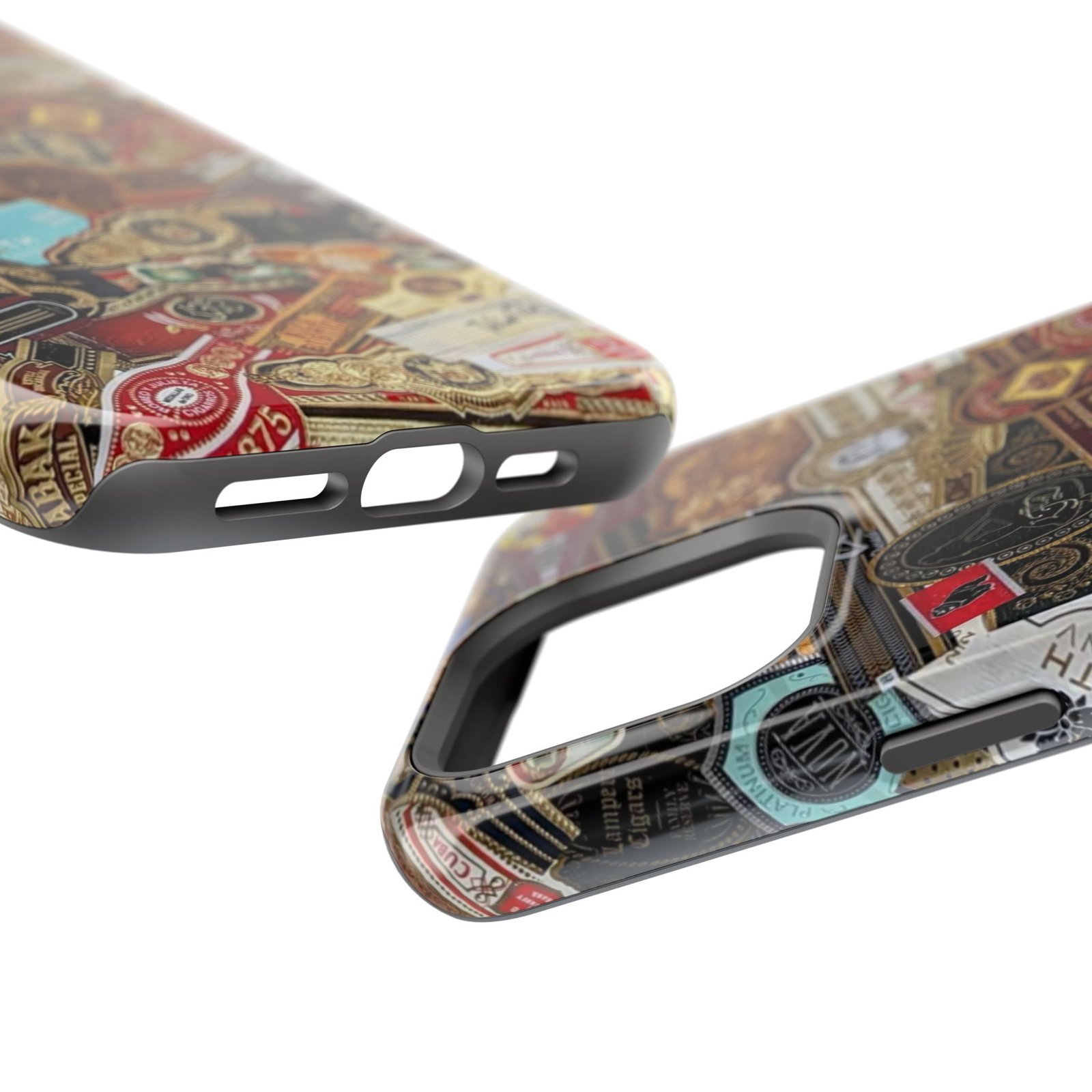 Cigar Band Collage Magnetic Impact-Resistant Phone Case - Image 124